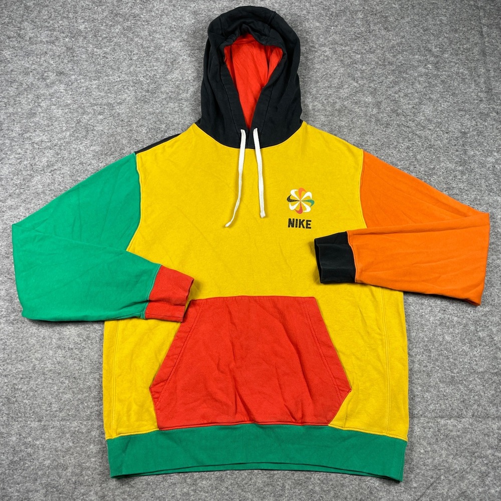 Nike Hoodie Mens M Multi Color Colorblock Sport Shoe Of Champions CQ7191-739
